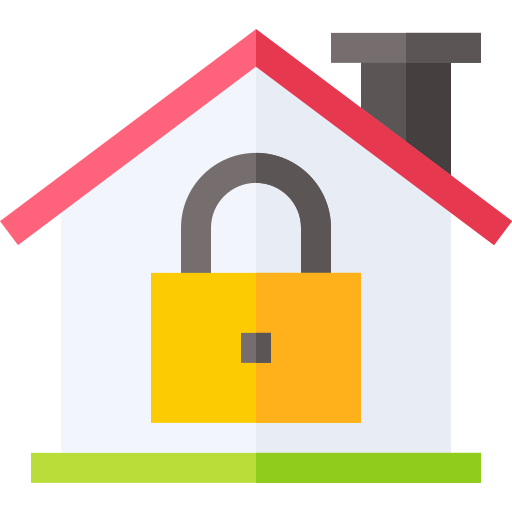 sicurezza domestica Basic Straight Flat icona
