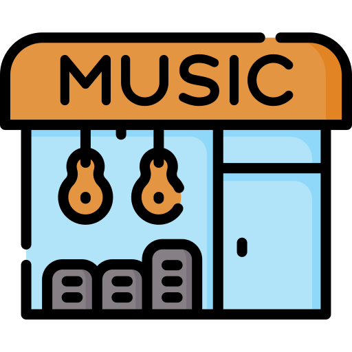 Music store Special Lineal color icon