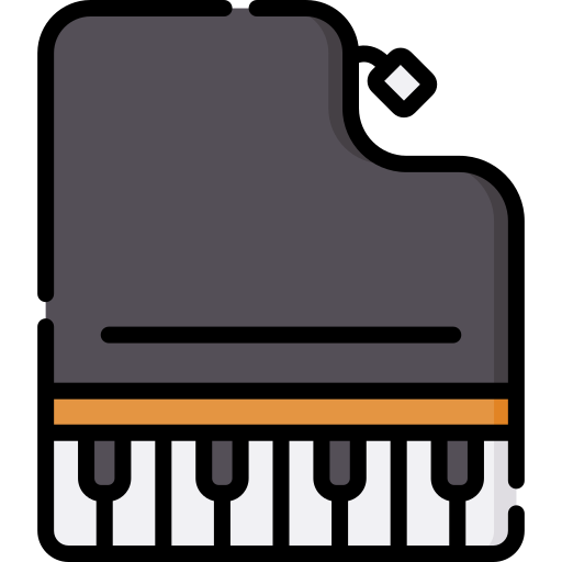 pianoforte a coda Special Lineal color icona