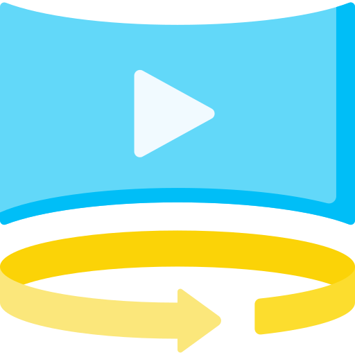 360 video Special Flat icon