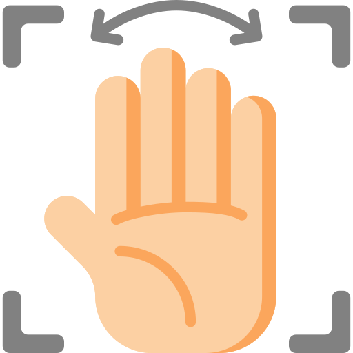reconocimiento de la mano Special Flat icono