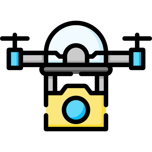 drone de cámara Special Lineal color icono