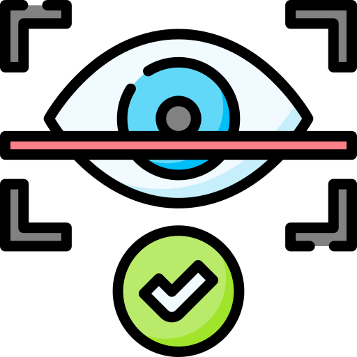 reconocimiento ocular Special Lineal color icono