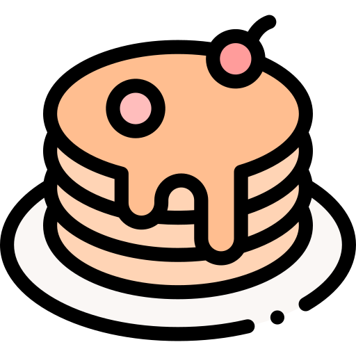 pfannkuchen Detailed Rounded Lineal color icon