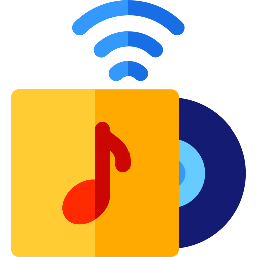 オンライン音楽 Basic Rounded Flat icon