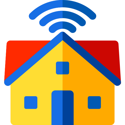 casa inteligente Basic Rounded Flat icono