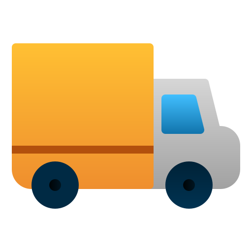 ciężarówka dostawcza Andinur Flat Gradient ikona