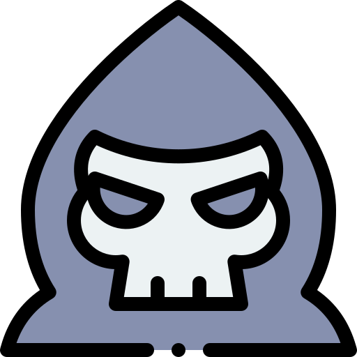 Grim reaper Detailed Rounded Lineal color icon