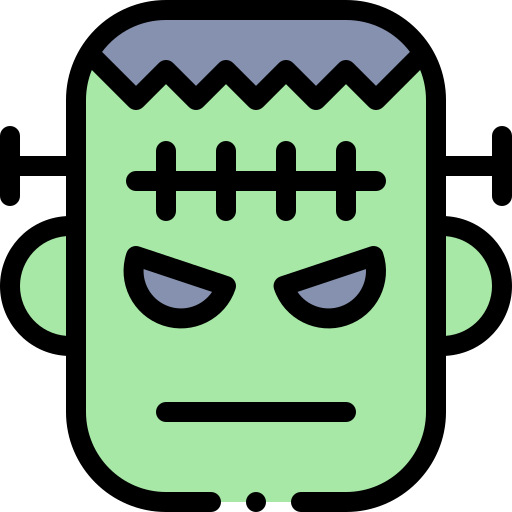 Frankenstein Detailed Rounded Lineal color icon