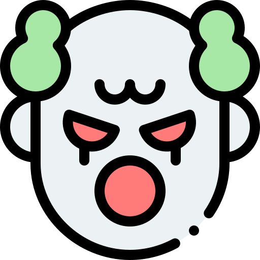 clown Detailed Rounded Lineal color icon
