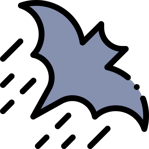 Bat Detailed Rounded Lineal color icon