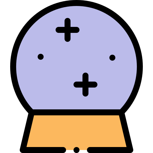 水晶球 Detailed Rounded Lineal color icon