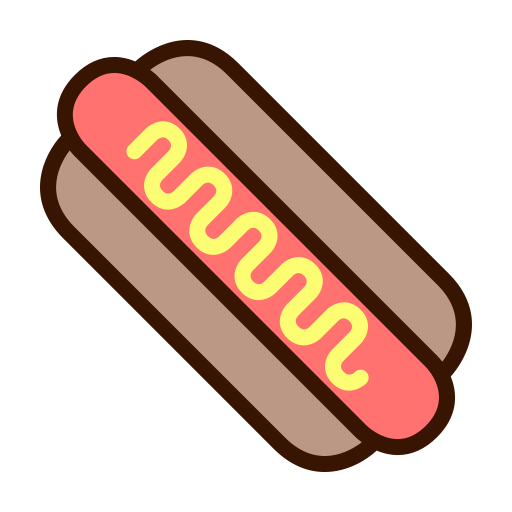 hot dog Generic Outline Color ikona