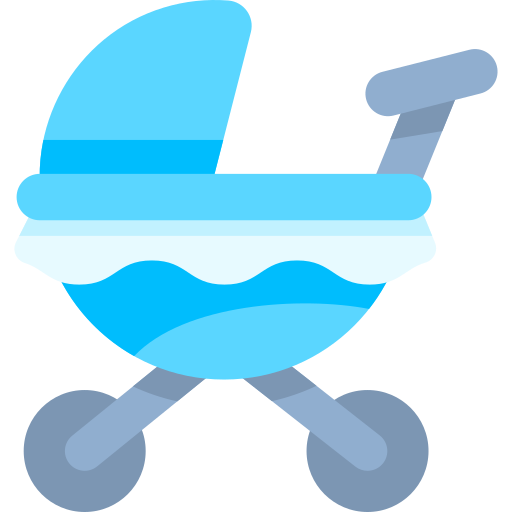 Детская коляска Kawaii Flat иконка