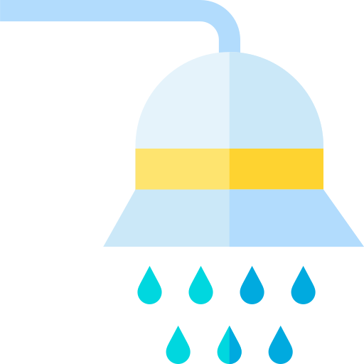 Shower Basic Straight Flat icon