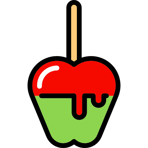 karmelizowane jabłko Special Lineal color ikona