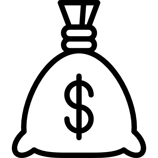 torba z pieniędzmi Special Lineal ikona