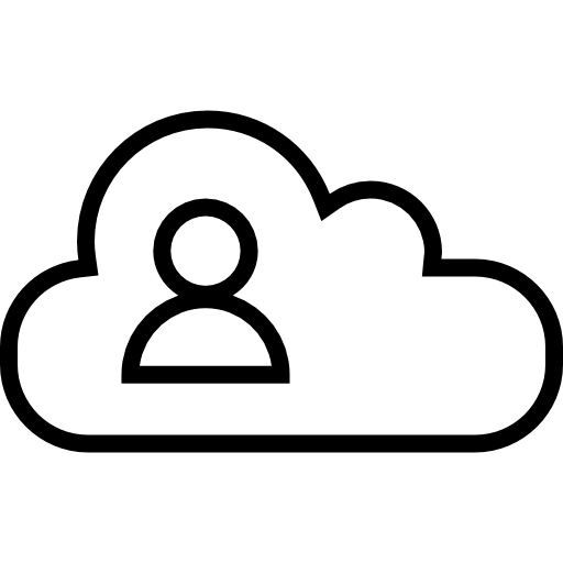 cloud computing Alfredo Hernandez Thin line icona