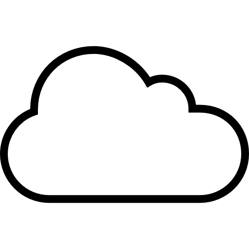 구름 Alfredo Hernandez Thin line icon