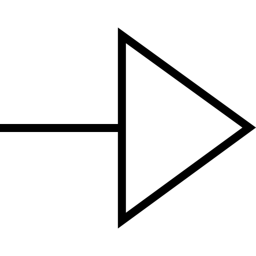 Right arrow Alfredo Hernandez Thin line icon