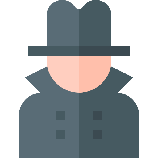 detective Basic Straight Flat icono