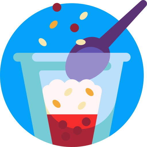 yogurt Detailed Flat Circular Flat icona