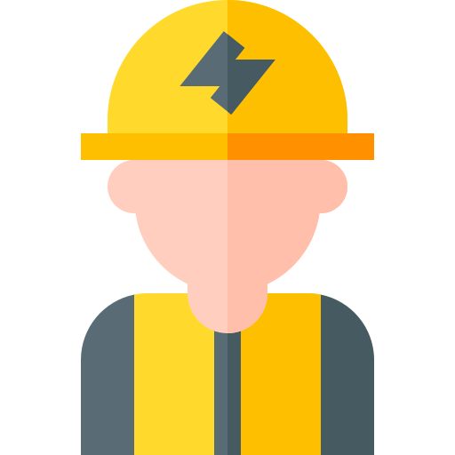 Electrician Basic Straight Flat icon