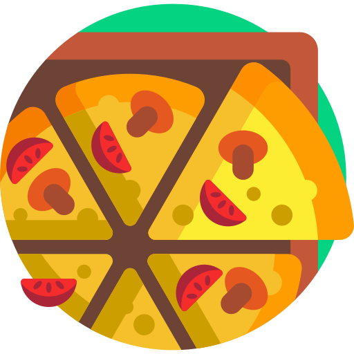 Пицца Detailed Flat Circular Flat иконка