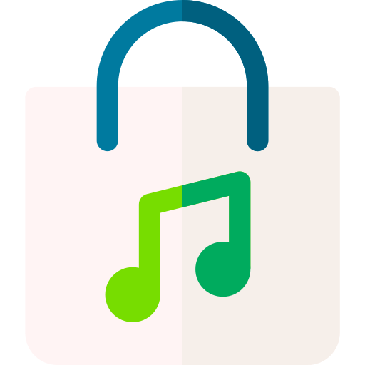 Music store Basic Rounded Flat icon