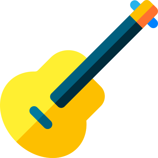 Guitar Basic Rounded Flat icon