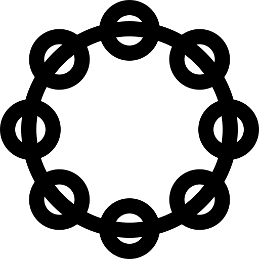 tambourin Basic Rounded Lineal Icône