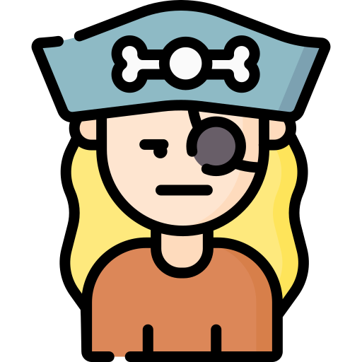 piraat Special Lineal color icoon
