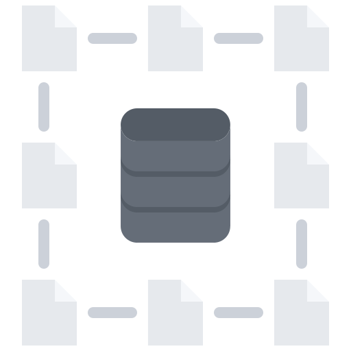 base de datos Coloring Flat icono