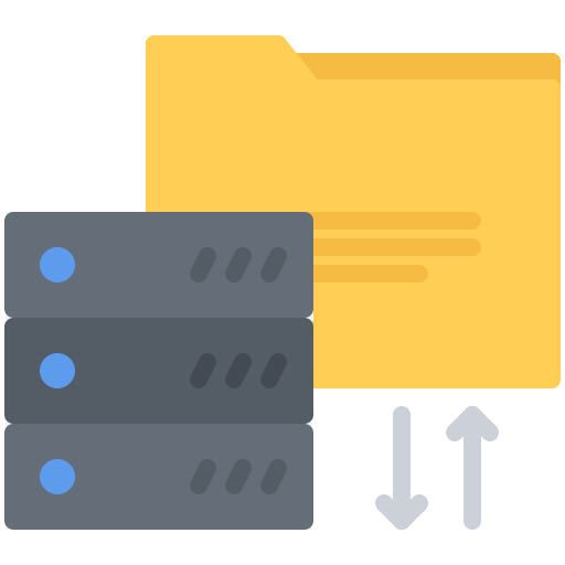 server Coloring Flat icon