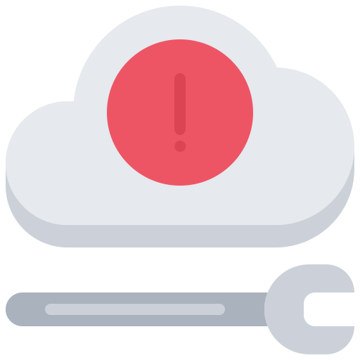 Cloud computing Coloring Flat icon
