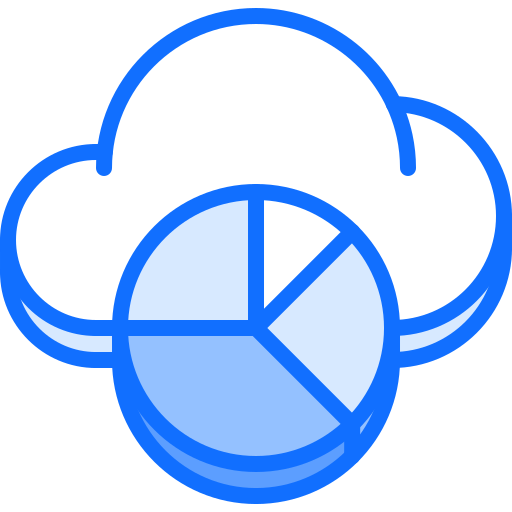 Cloud Coloring Blue icon