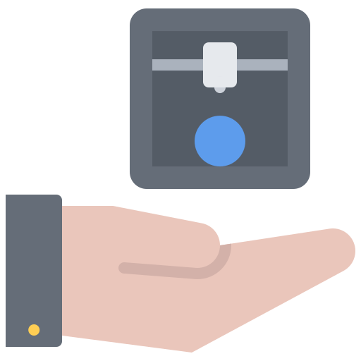 3d drucker Coloring Flat icon