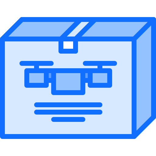 Drone Coloring Blue icon