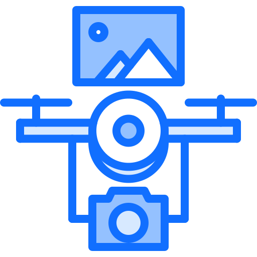 Drone Coloring Blue icon