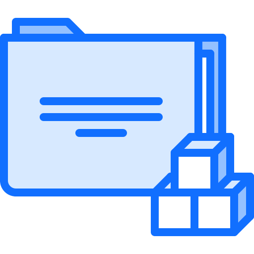 File Coloring Blue icon