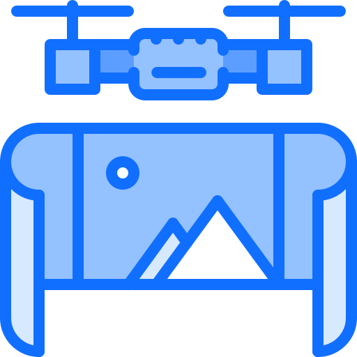 Drone Coloring Blue icon