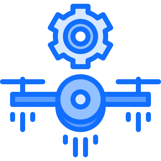 Drone Coloring Blue icon