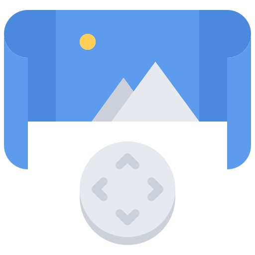 panorama Coloring Flat ikona