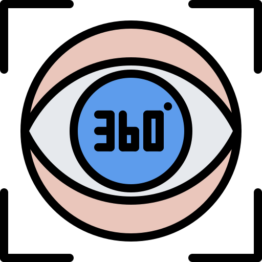360 gradi Coloring Color icona