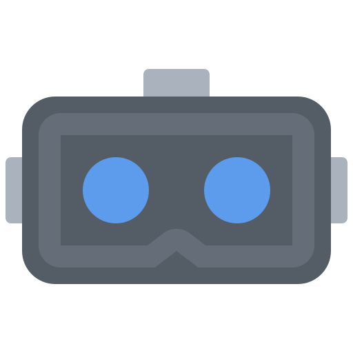 Vr glasses Coloring Flat icon