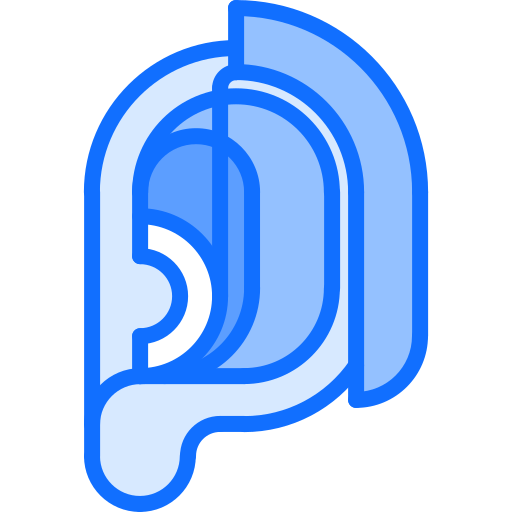 補聴器 Coloring Blue icon