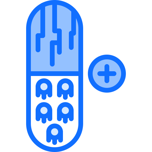 nanobots Coloring Blue icon