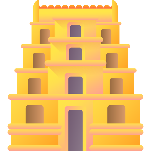 Temple 3D Color icon