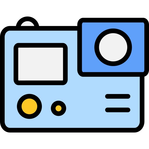 Action camera Generic Outline Color icon