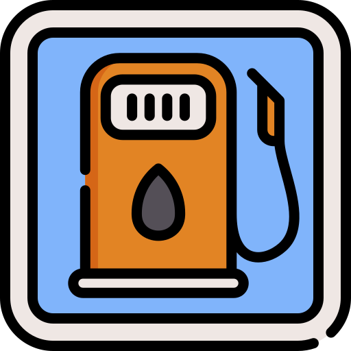 Gas station Special Lineal color icon